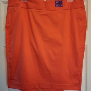 Adorable, stylish orange pencil skirt